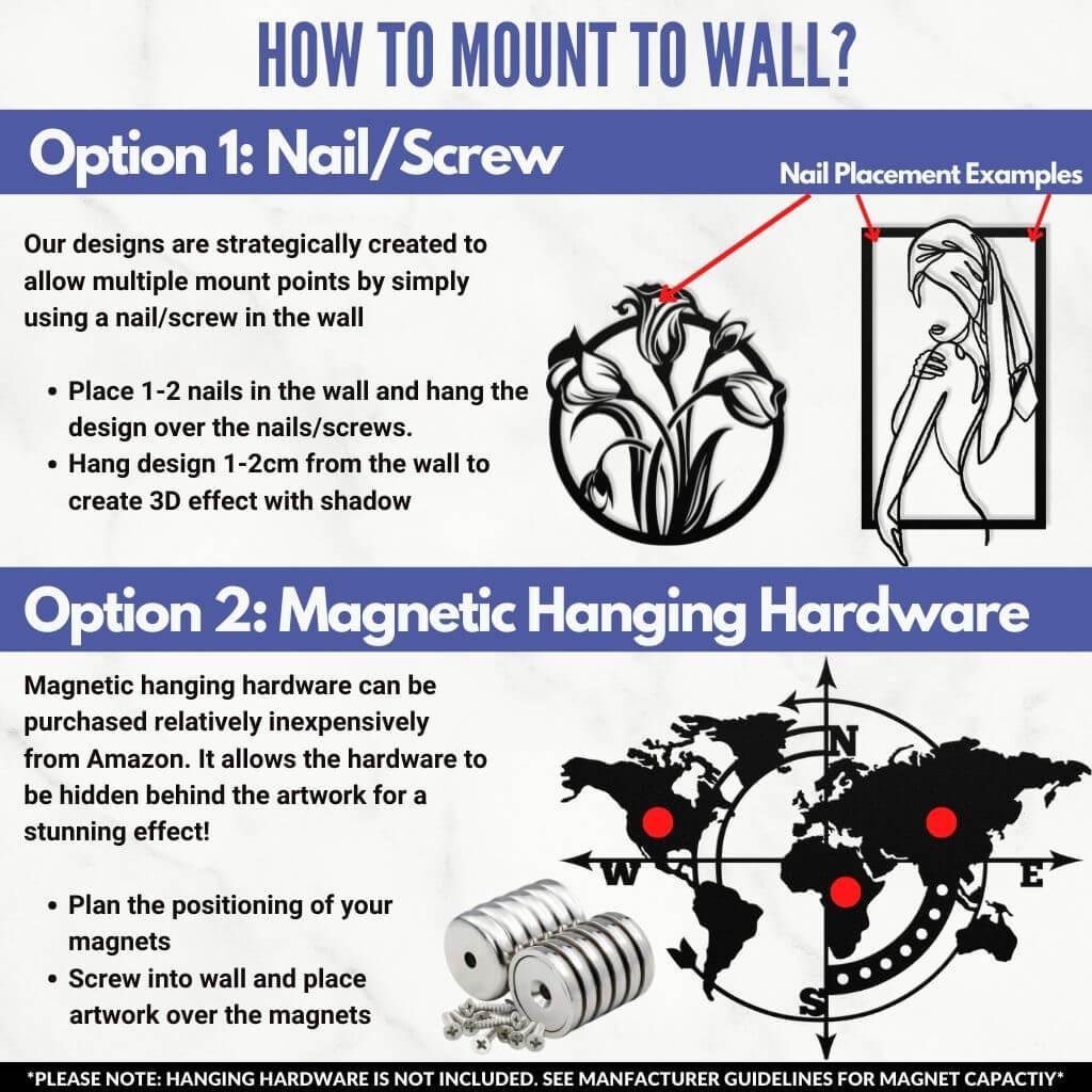 Explorer Mountain Metal Wall Art - ProSteel Decor 
