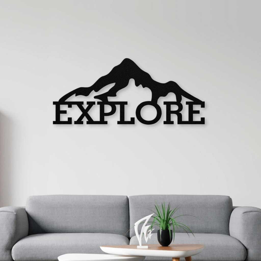 Explorer Mountain Metal Wall Art - ProSteel Decor 