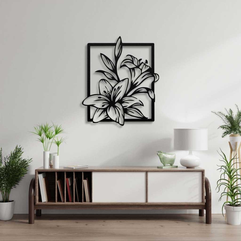 Framed Flower Wall Art - ProSteel Decor 