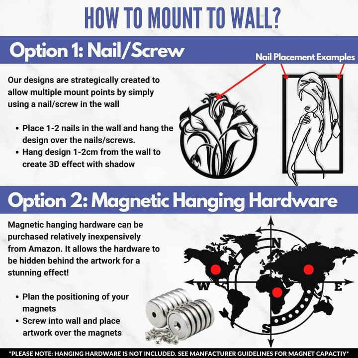 Geometric Metal Mountain Wall Art - ProSteel Decor 