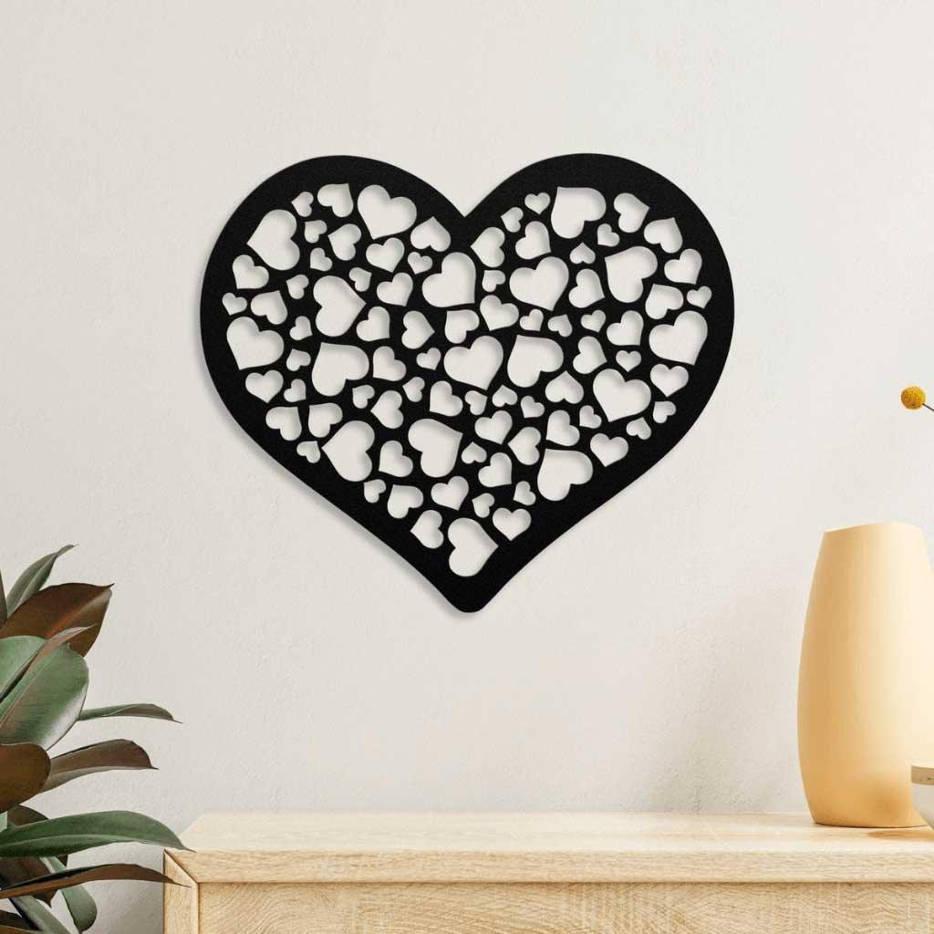 Love Heart Metal Wall Art - ProSteel Decor 