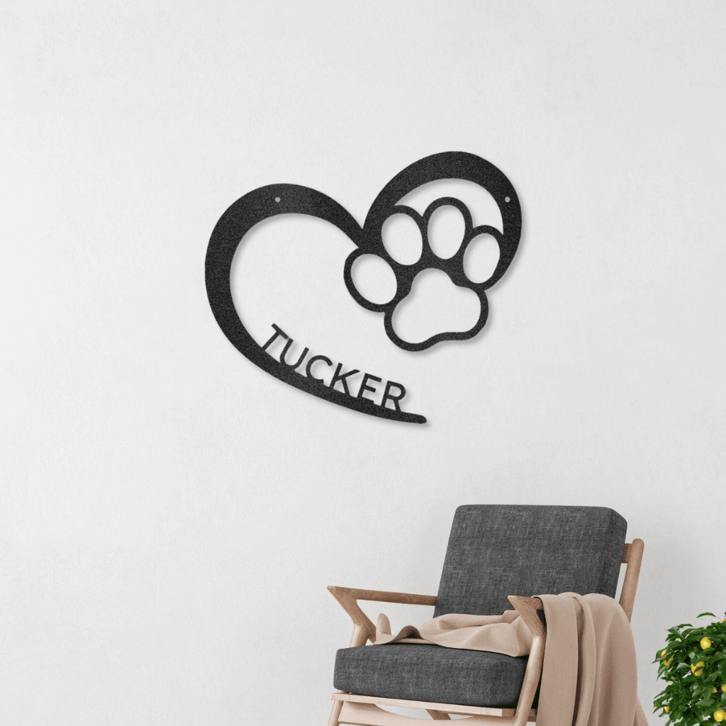 Personalized Puppy Love Metal Wall Art - ProSteel Decor 