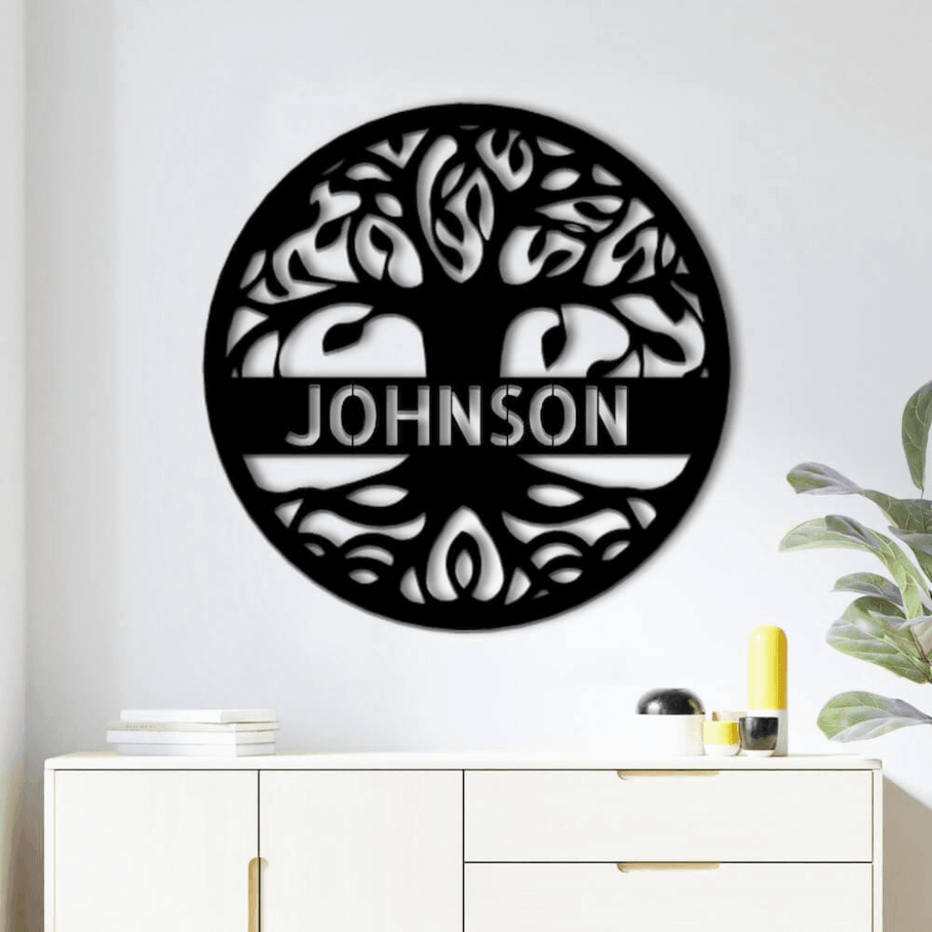 Personalized Tree of Life Metal Wall Art - ProSteel Decor 