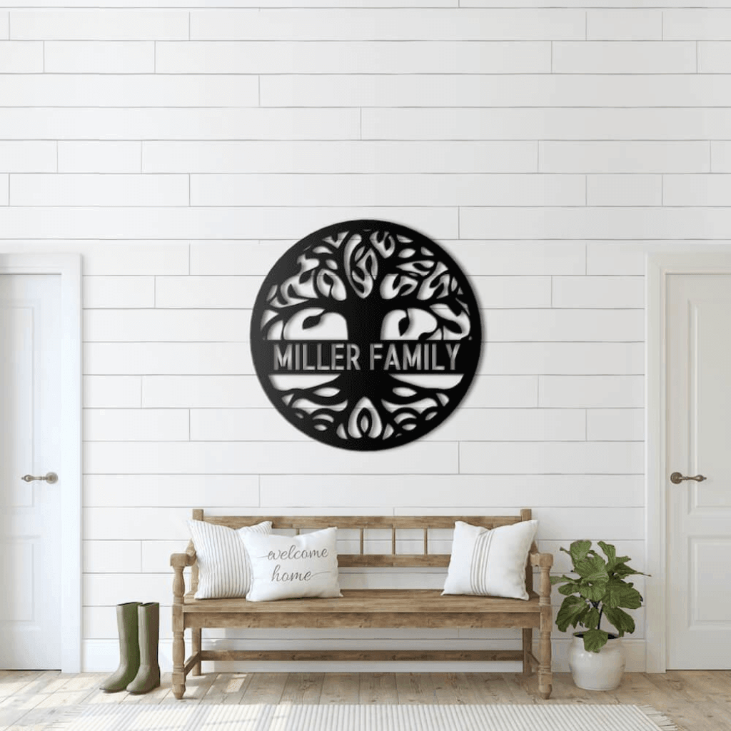 Personalized Tree of Life Metal Wall Art - ProSteel Decor 
