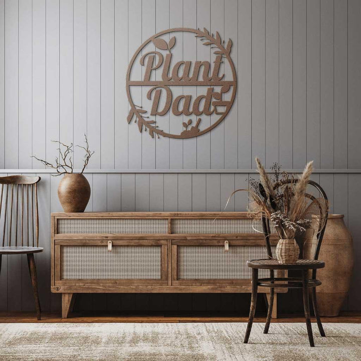 Plant Dad Metal Wall Art - ProSteel Decor 